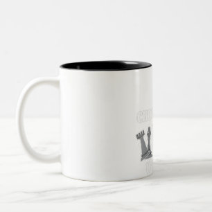Chess Piece Game Strategy Gift A Chess Player Two-Tone Coffee Mug