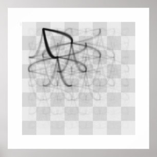 Chess Piece Journeys (Black Queen's Knight) Poster