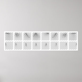 Chess Piece Journeys (Black's Side) Poster