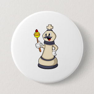 Chess piece King at Chess.PNG 7.5 Cm Round Badge
