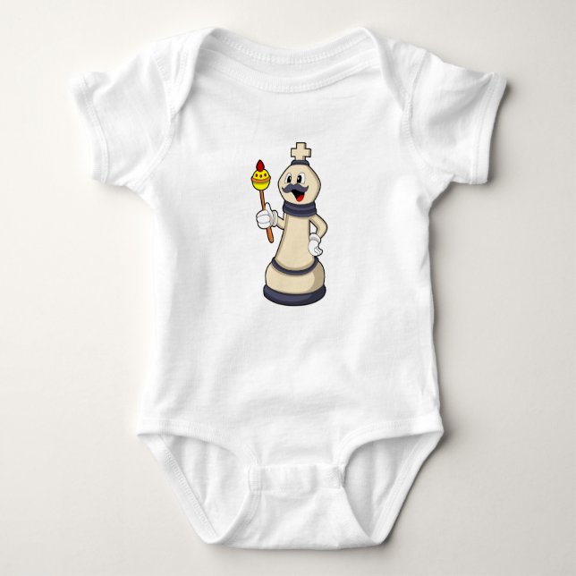 Chess piece King at Chess.PNG Baby Bodysuit (Front)