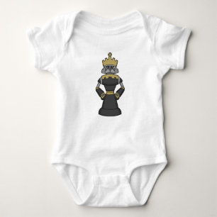 Chess piece King Crown Chess Baby Bodysuit