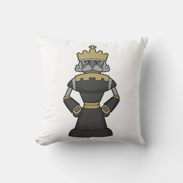 Chess piece King Crown Chess Cushion (Front)