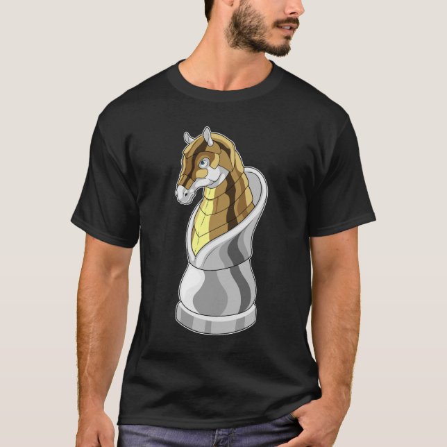 Chess piece Knight Chess Horse T-Shirt (Front)