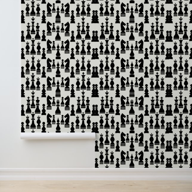Chess Piece Pattern - Strategic Style Wallpaper (Application)