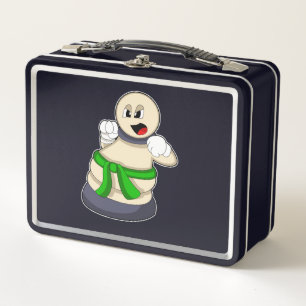 Chess piece Pawn at Chess Metal Lunch Box