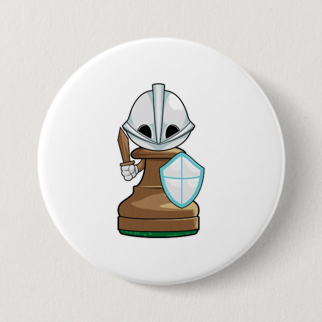 Chess piece Pawn Chess 7.5 Cm Round Badge (Front)