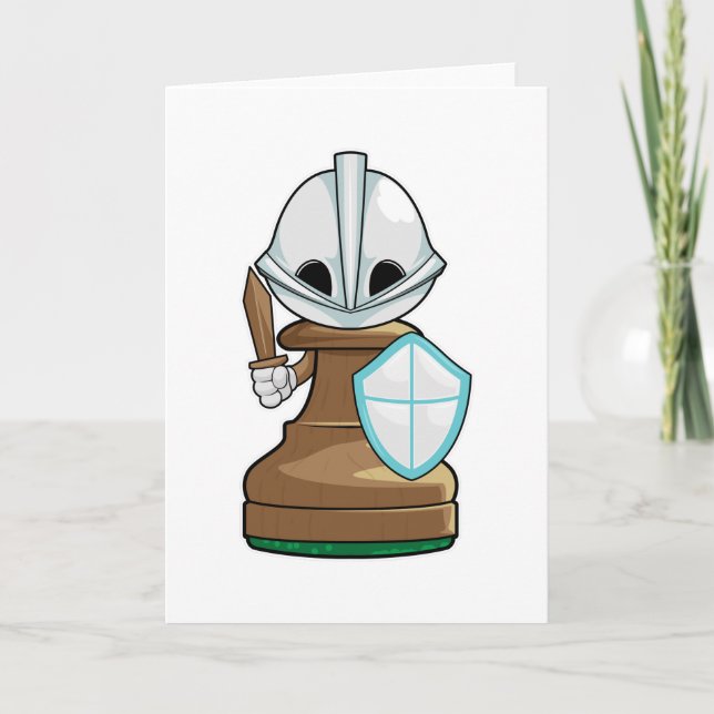 Chess piece Pawn Chess Card (Front)