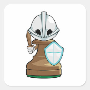 Chess piece Pawn Chess Square Sticker
