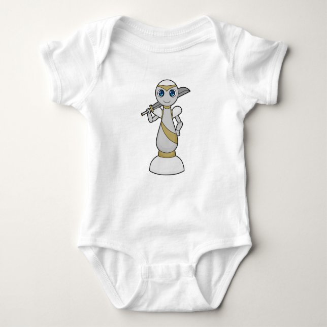 Chess piece Pawn Sword Chess Baby Bodysuit (Front)