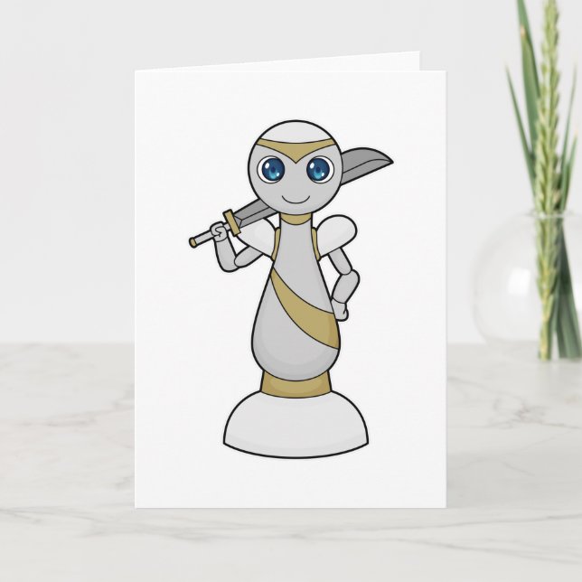 Chess piece Pawn Sword Chess Card (Front)
