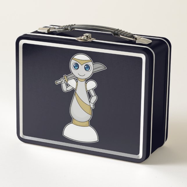 Chess piece Pawn Sword Chess Metal Lunch Box (Front)
