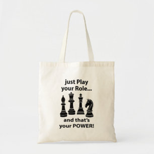Chess Piece Player Tote Bag