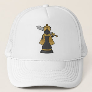 Chess piece Queen at Chess with Sword Trucker Hat