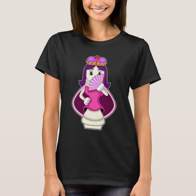 Chess piece Queen Chess T-Shirt (Front)