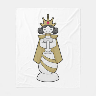 Chess piece Queen Crown Chess Fleece Blanket