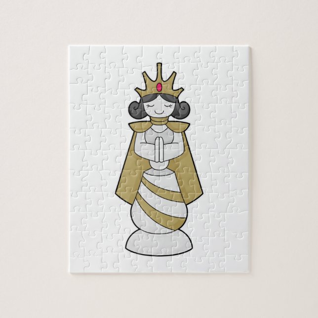 Chess piece Queen Crown Chess Jigsaw Puzzle (Vertical)