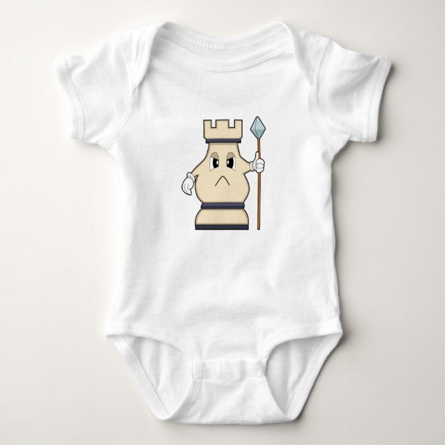Chess piece Rook at Chess.PNG Baby Bodysuit (Front)