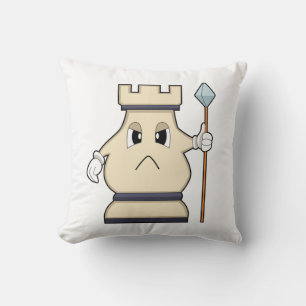 Chess piece Rook at Chess.PNG Cushion