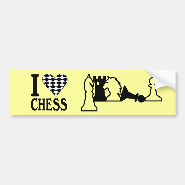 Chess Pieces Bumper Sticker (Front)