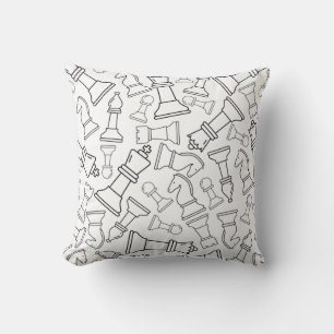 Chess pieces cushion