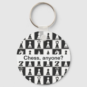 Chess Pieces Design Keychain
