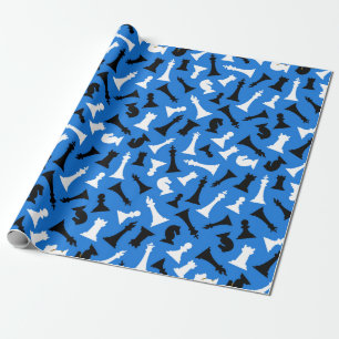 Chess Pieces Design Wrapping Paper