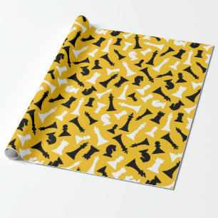 Chess Pieces Design Wrapping Paper