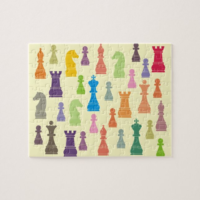 Chess Pieces Jigsaw Puzzle (Horizontal)