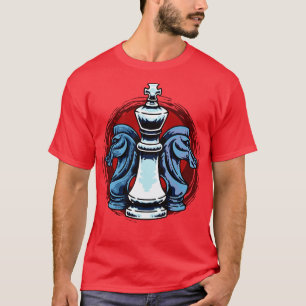 Chess Pieces King And Knight Chess Players T-Shirt