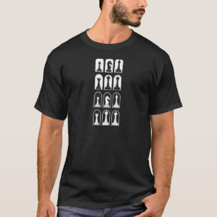 Chess Pieces Pawn King Knight Board Checkmate Gran T-Shirt