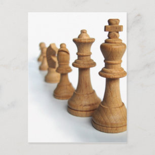 Chess Pieces Postcard
