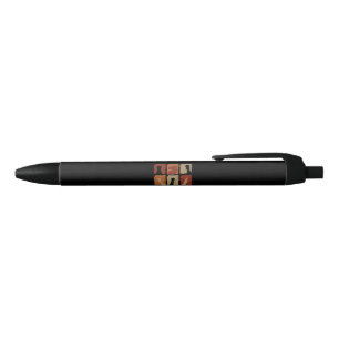 Chess Pieces Retro Black Ink Pen
