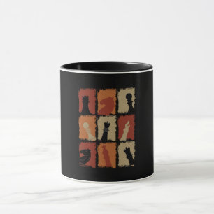 Chess Pieces Retro Mug