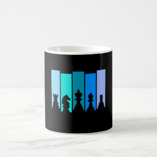 Chess Pieces Silhouette Coffee Mug