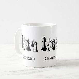 Chess Pieces Vintage Art #2 Coffee Mug