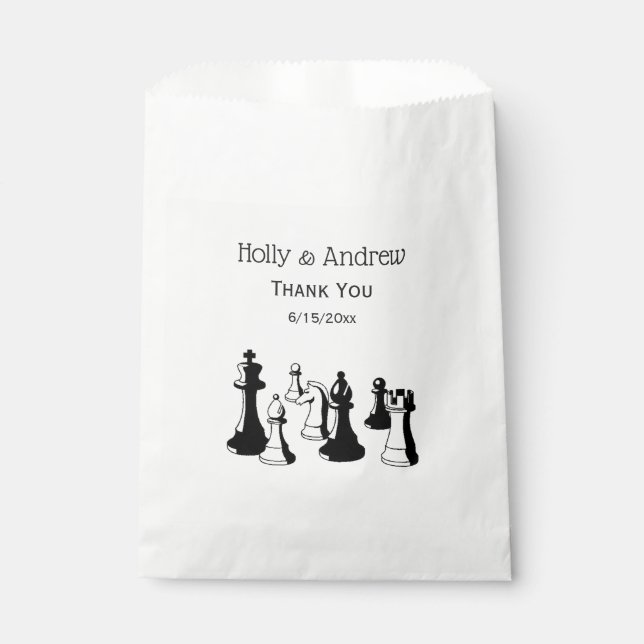 Chess Pieces Vintage Art #2 Favour Bag (Front)