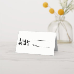 Chess Pieces Vintage Art #2 Place Card