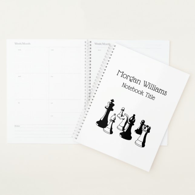 Chess Pieces Vintage Art #2 Planner (Display)