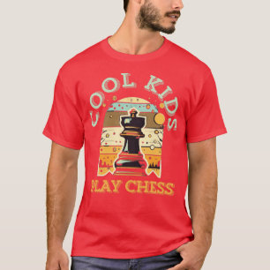 Chess Pieces Vintage checkmate funny Kids Players T-Shirt