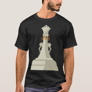 Chess Pieces White Queen Children Board Game Set T-Shirt