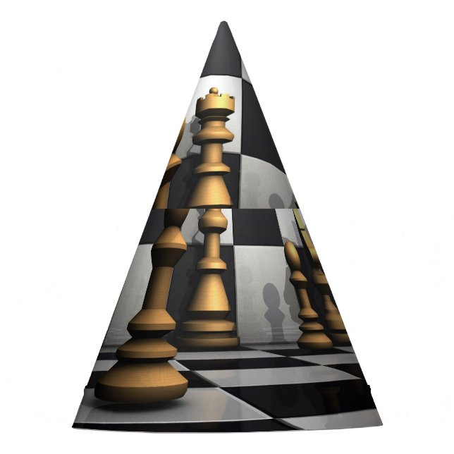 Chess Play King Party Hat (Front)