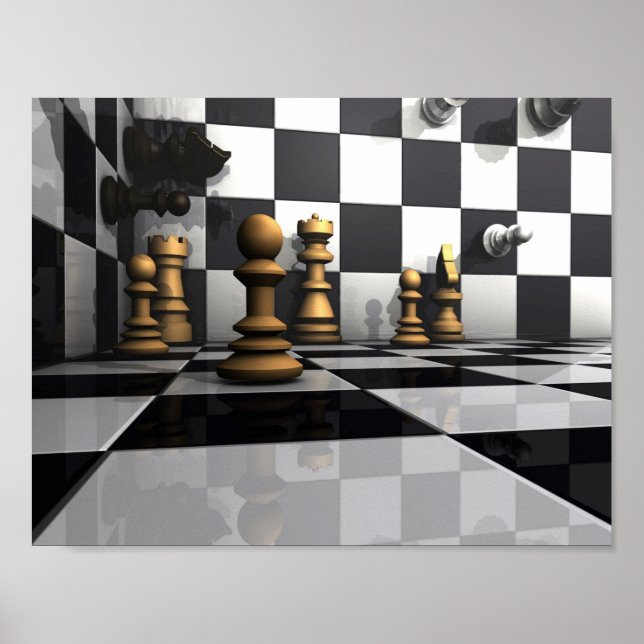 Chess Play King Poster (Front)