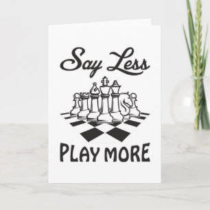 Chess Player Chess Board Checkmate Board Gift Idea Card