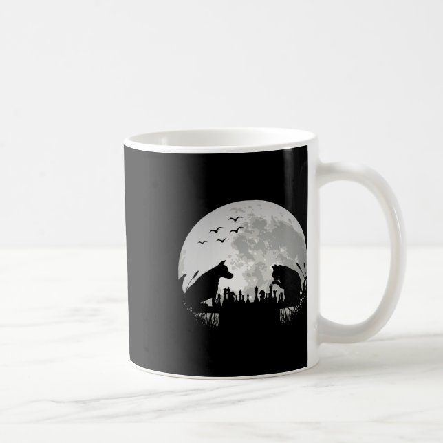 Chess Player _ Chess Board Dog Cat _ Funny Chess L Coffee Mug (Right)