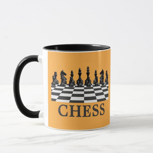 Chess Player,  Chess Game Lover Mug (Left)