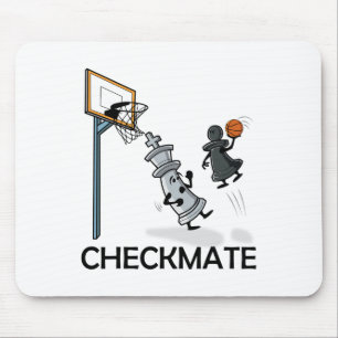 Chess Player Chessboxing And Sketll Lover Checkmat Mouse Pad