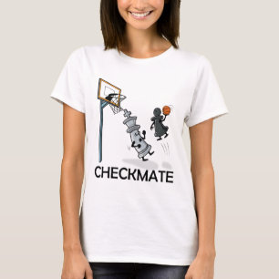 Chess Player Chessboxing And Sketll Lover Checkmat T-Shirt