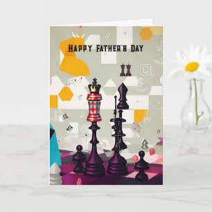 Chess Player Father Brother Friend Customisable Ca Card