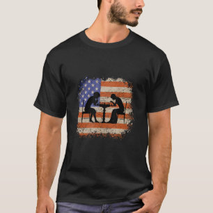 Chess player for men gift american flag patriotic T-Shirt